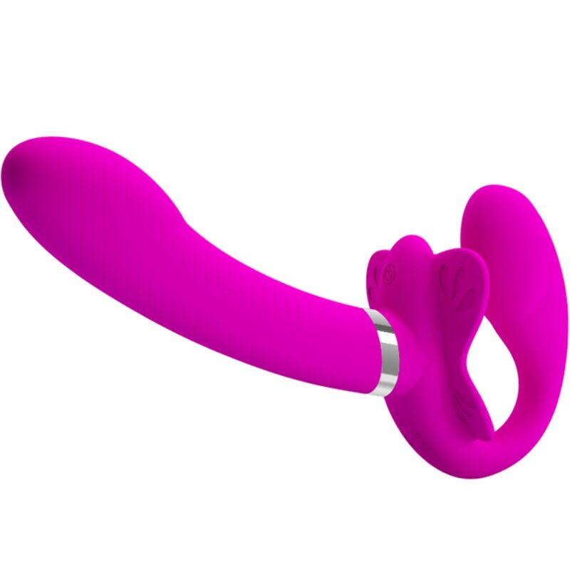 Strapless vibrante ricaricabile in silicone fucsia 'VALERIE' PRETTY LOVE