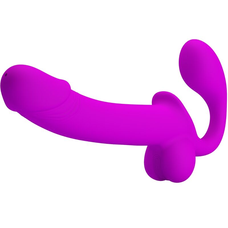 Strapless dildo eiaculante in silicone fucsia ‘KELPIE’ PRETTY LOVE