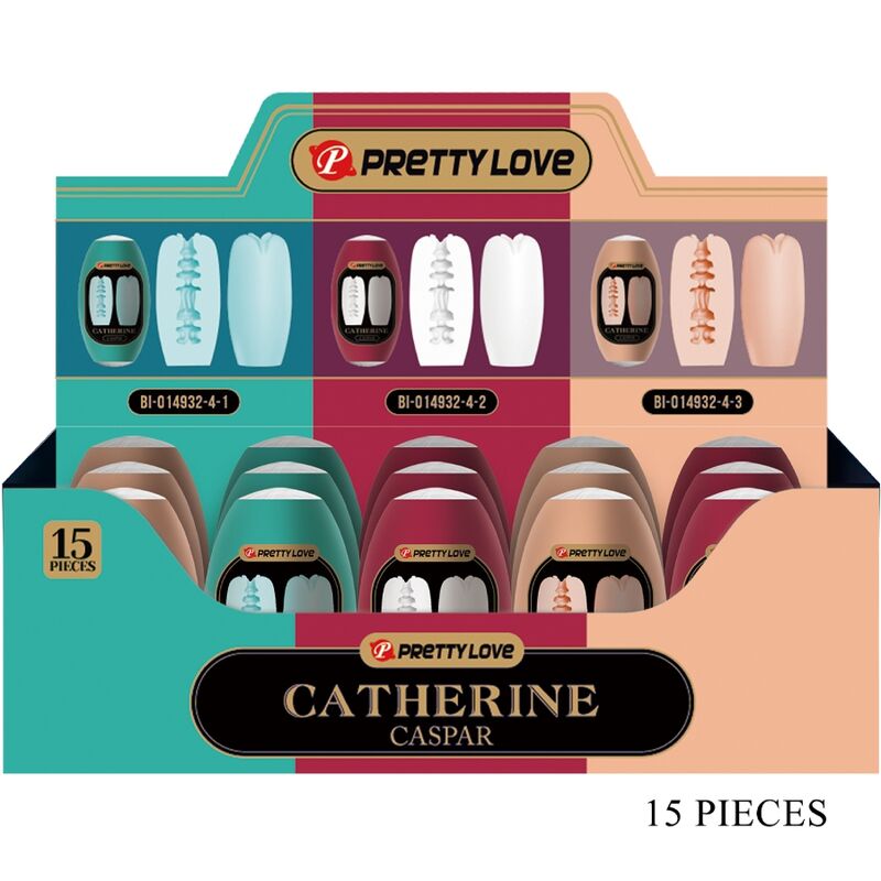 Pack 'CASPAR' con 15 masturbatori maschili PRETTY LOVE