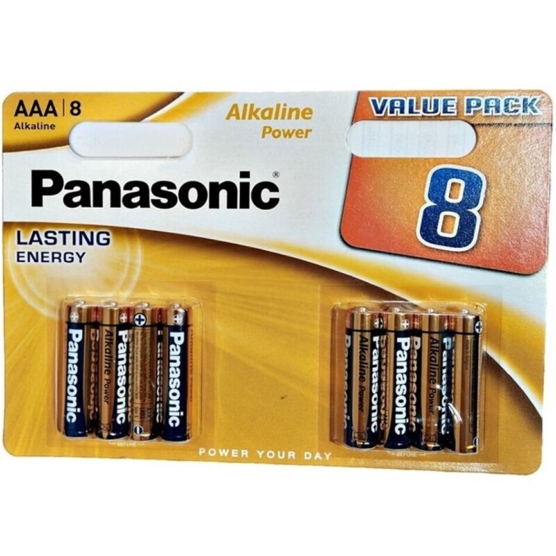 PANASONIC – BATTERIA ALCALINA BRONZO AAA LR03 BLISTER*8