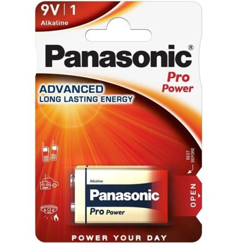 PANASONIC – BATTERIA ALCALINA PRO POWER 9V LR61 BLISTER*1