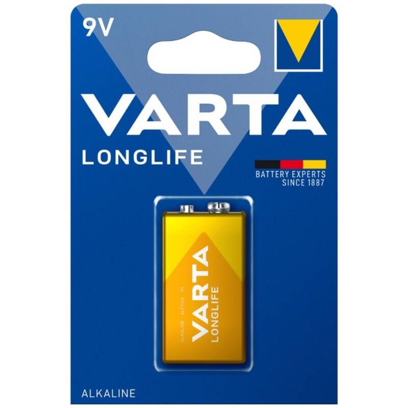 VARTA – BATTERIA ALCALINA LONGLIFE 9V LR61 BLISTER*1