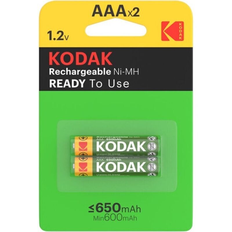 KODAK – BATTERIA RICARICABILE HR03 AAA 650mAh BLISTER*2