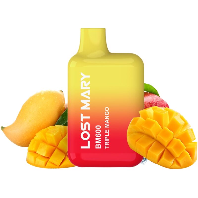 LOST MARY – BM600 NICOTINA VAPER 2% MONOUSO TRIPLE MANGO