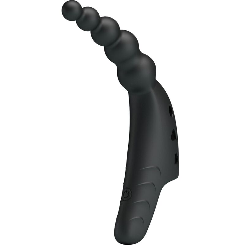 Vibratore da dito in silicone nero ‘JORDIN’ PRETTY LOVE