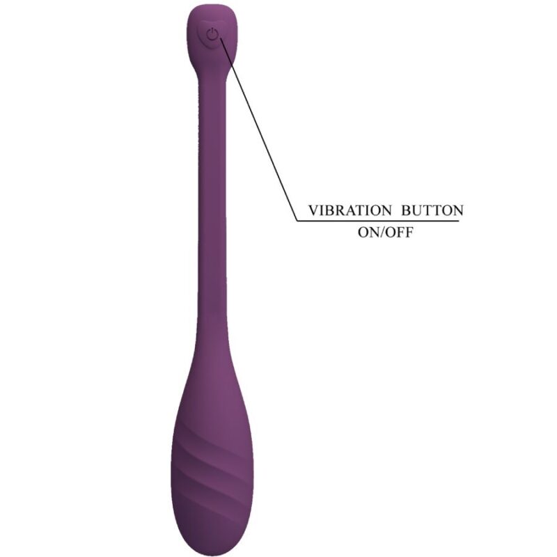 Ovetto vaginale vibrante in silicone controllato da APP 'LEVIATHAN' PRETTY LOVE