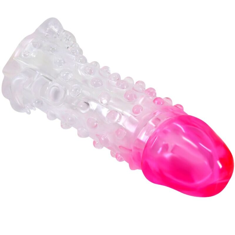 Estensione per il pene con nervature stimolanti da 13,5 cm 'WILFORD' PRETTY LOVE