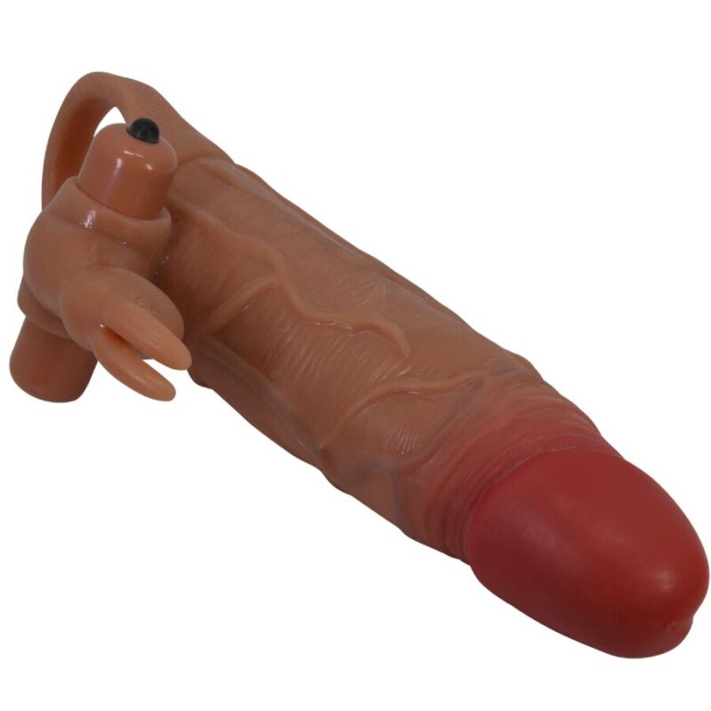 Guaina per pene con stimolatore clitorideo vibrante 'OSMAR' PRETTY LOVE