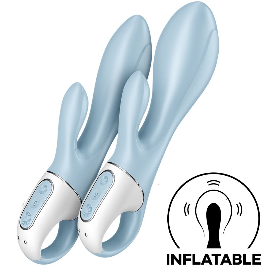 SATISFYER – AIR PUMP BUNNY 1 VIBRATORE GONFIABILE CONIGLIO BLU