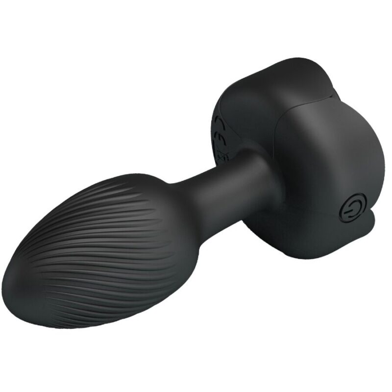 PRETTY LOVE - PLUG ANALE OLMAN CON LUCE LED NERO 8,8 CM - immagine 5