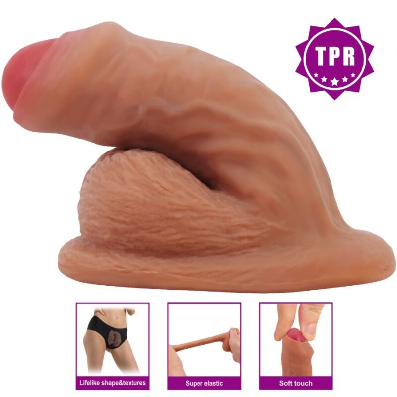 PRETTY LOVE - WARNELL DILDO ULTRA REALISTICO ED ELASTICO 9,5 CM MULATO - immagine 5
