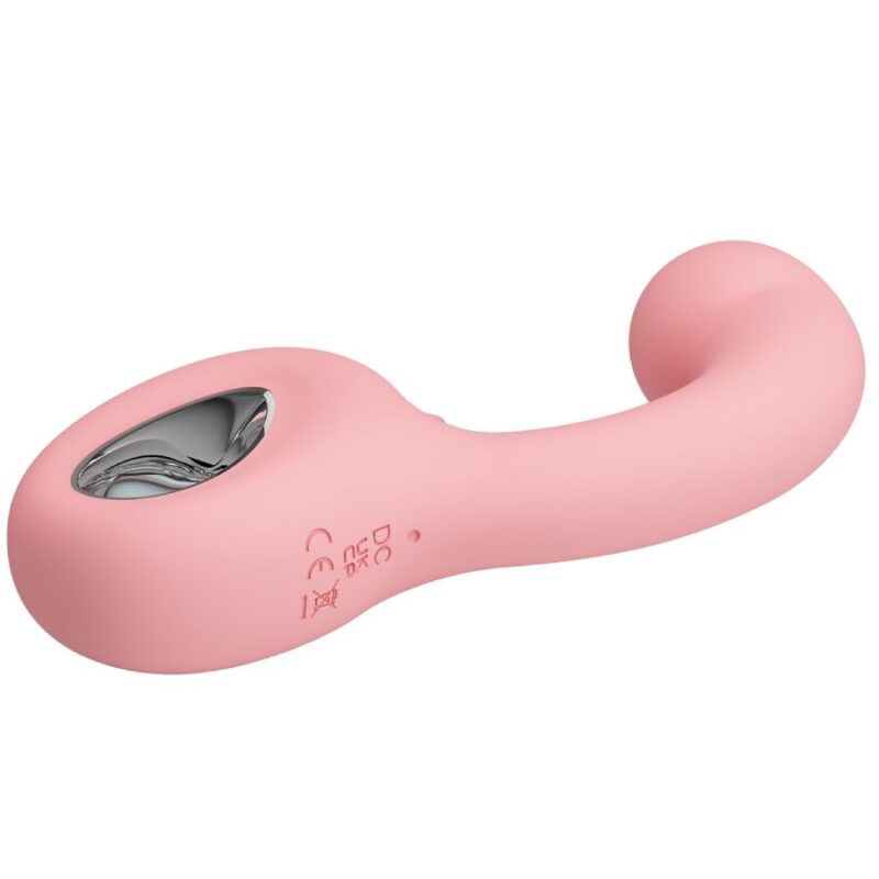 PRETTY LOVE - ERYNNYES VIBRATORE PUNTO G + STIMOLATORE CLITORIDEO 10 VIBRAZIONI ROSA - immagine 3
