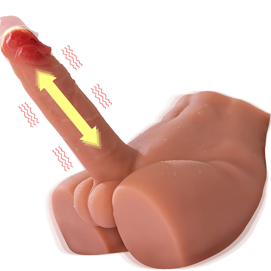 XISE – PEEL DILDO ASS REALISTICO DILDO MASTURBATORE POSIZIONE FRONTALE CON SPINTA 17,5 CM