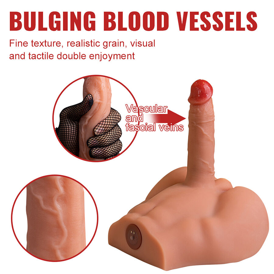 XISE – PEEL DILDO ASS REALISTICO DILDO MASTURBATORE POSIZIONE FRONTALE CON SPINTA 17,5 CM