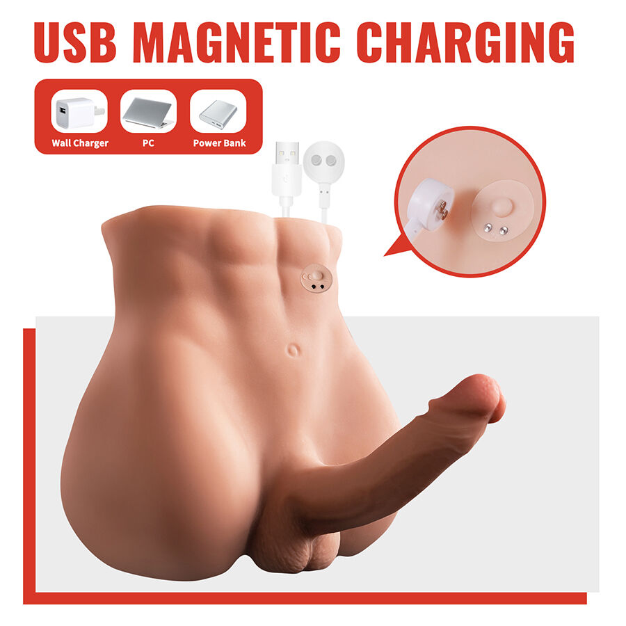 XISE – BERTLETT DILDO ASS REALISTICO DILDO E ANO MASTURBATORE POSIZIONE FRONTALE CON SPINTA 18 CM