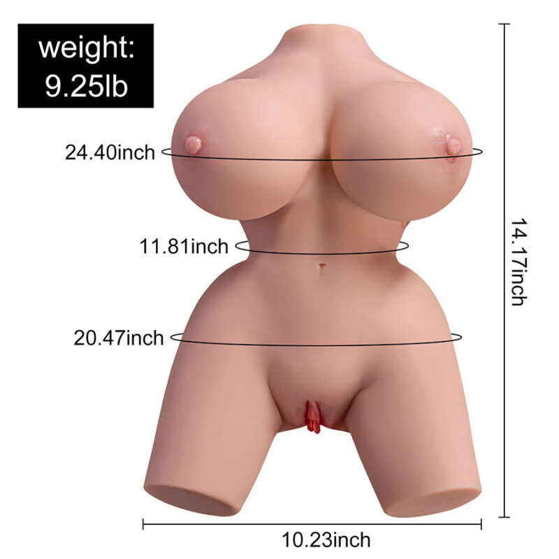 XISE - FRIEDA TORSO FEMMINILE REALISTICO CON VIBRAZIONE 36 CM - immagine 2