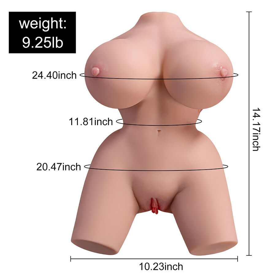 XISE – FRIEDA TORSO FEMMINILE REALISTICO CON VIBRAZIONE 36 CM