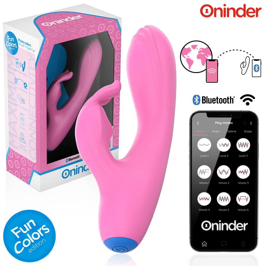 ONINDER CUTE – VIBRATORE CONIGLIETTO D’AMORE PER PUNTO G E CLITORIDE – APP GRATUITA IN TUTTO IL MONDO