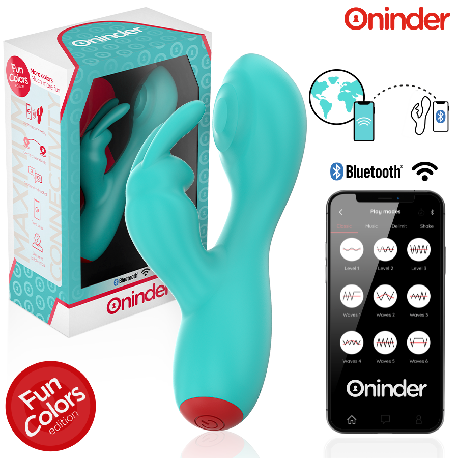 ONINDER CUTE – VIBRATORE CLITORIDEO PUNTO G LOVE BUNNY – APP GRATUITA IN TUTTO IL MONDO