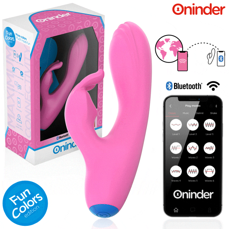 ONINDER CUTE – VIBRATORE CONIGLIETTO D’AMORE PER PUNTO G E CLITORIDE – APP GRATUITA IN TUTTO IL MONDO
