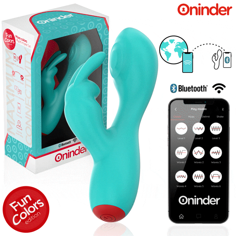 ONINDER CUTE – VIBRATORE CLITORIDEO PUNTO G LOVE BUNNY – APP GRATUITA IN TUTTO IL MONDO