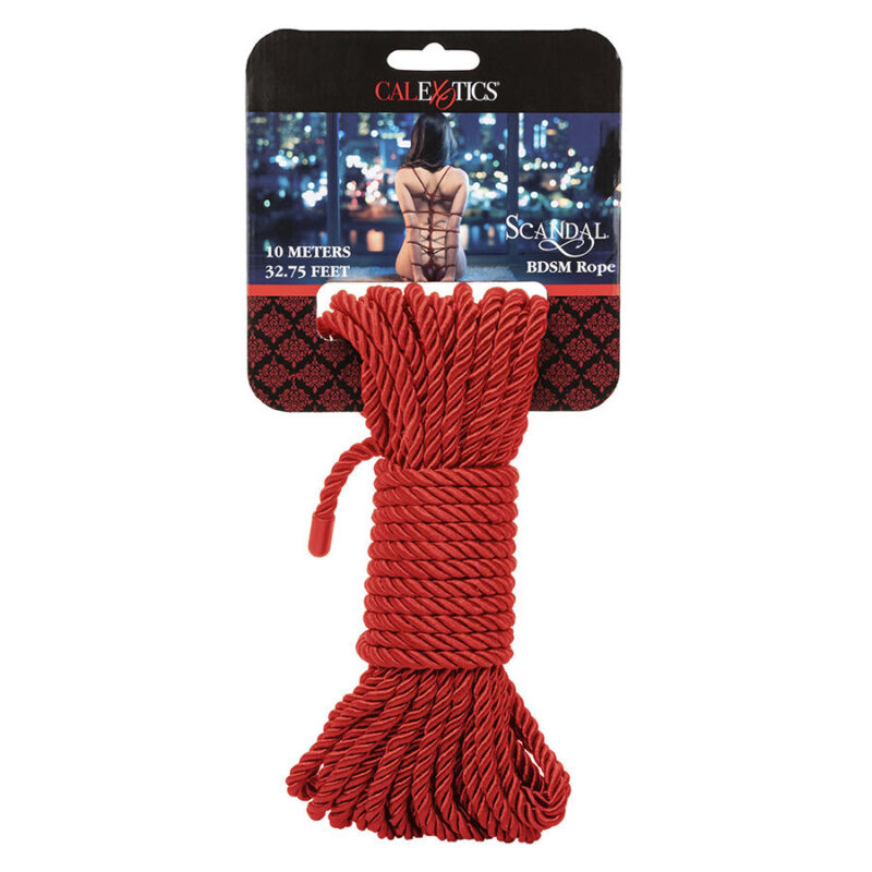 Corda rossa 'Scandal BDSM Rope' 10 m CALEXOTICS