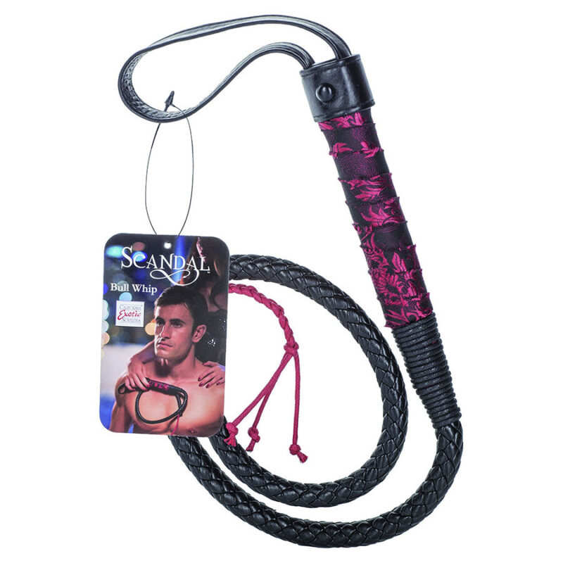 Frusta coda di toro rossa/nera ‘Scandal Bull Whip’ CALEXOTICS