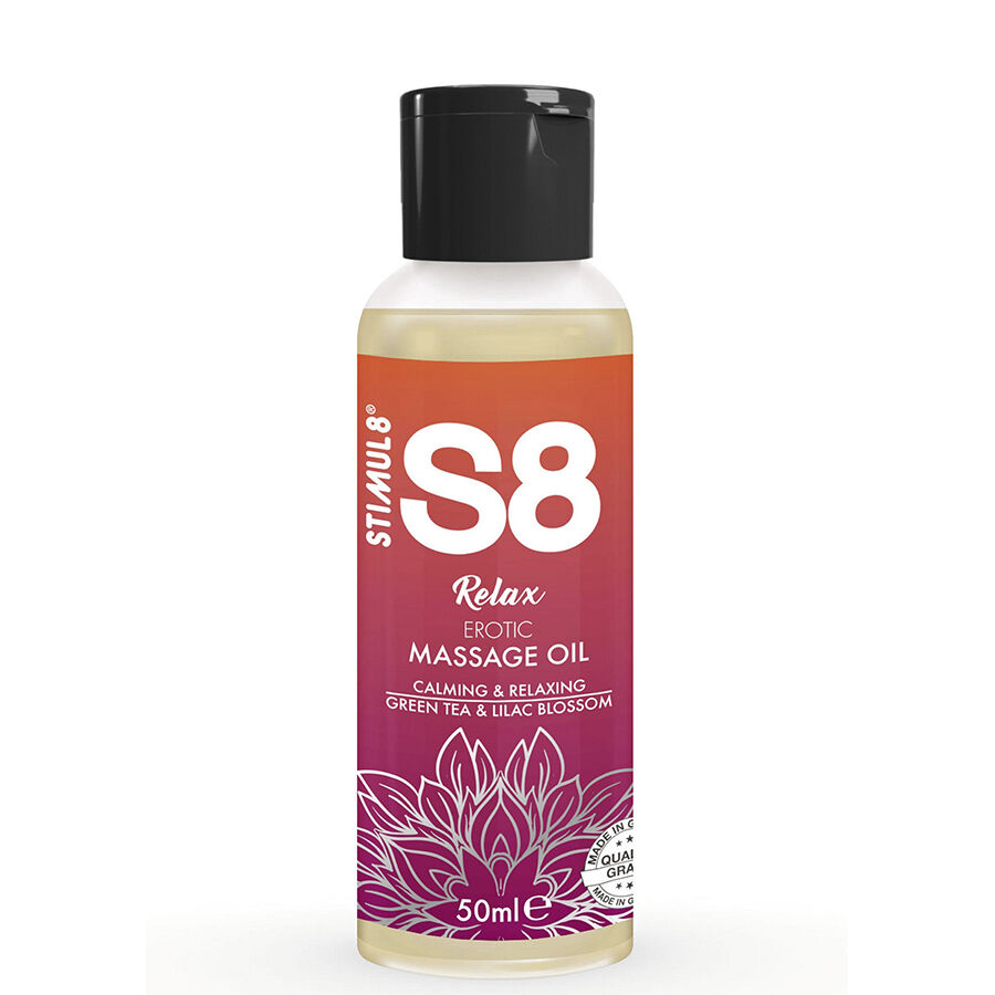 STIMUL8 – S8 RELAX OLIO PER MASSAGGIO EROTICO TÈ VERDE 50 ML