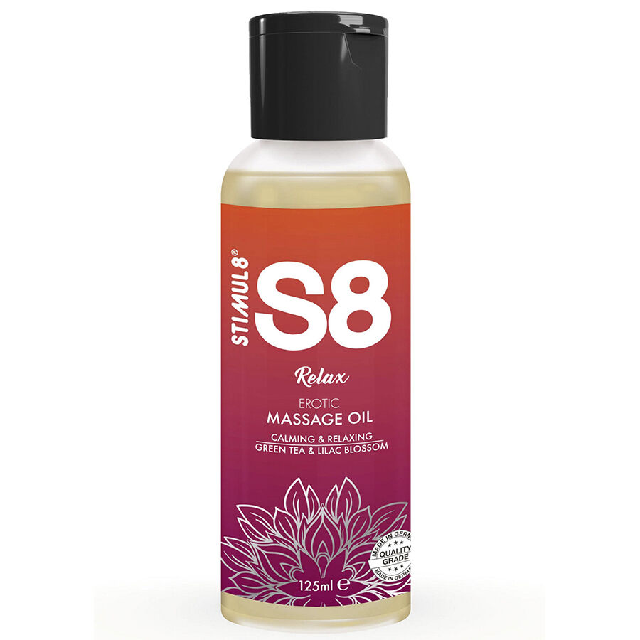 STIMUL8 – S8 RELAX OLIO PER MASSAGGI AL TÈ VERDE 125 ML