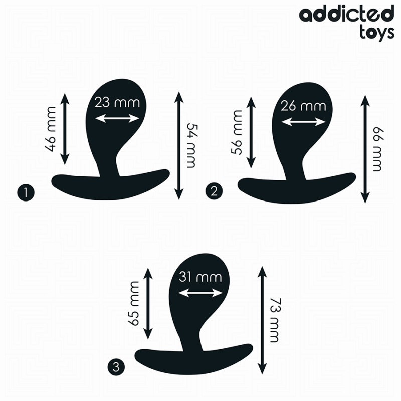 ADDICTED TOYS - SET DI 3 TAPPI ANALI MODELLO 3 - immagine 4