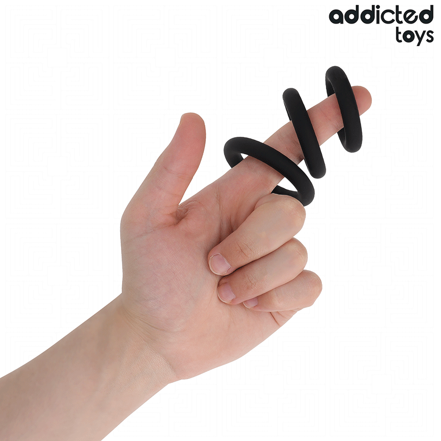 ADDICTED TOYS – SET DI ANELLI IN SILICONE MODELLO 1