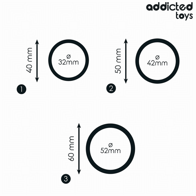 ADDICTED TOYS - SET DI ANELLI IN SILICONE MODELLO 2 - immagine 4