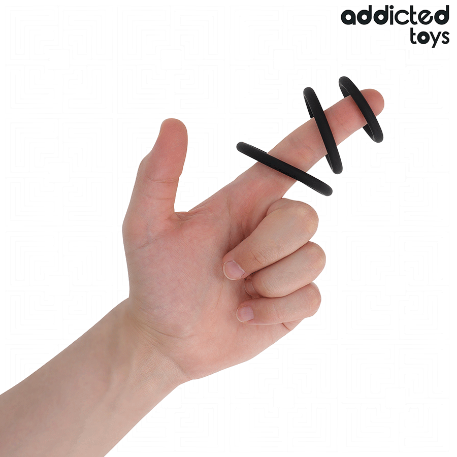 ADDICTED TOYS – SET DI ANELLI IN SILICONE MODELLO 2