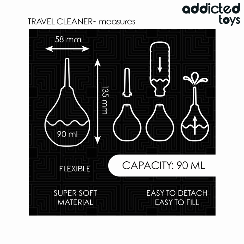 ADDICTED TOYS - DETERGENTE ANALE DA VIAGGIO TAGLIA S 90 ML - immagine 5