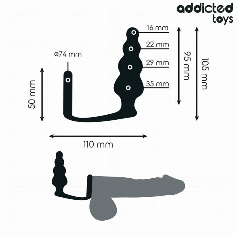 ADDICTED TOYS - PLUG ANALE CON ANELLO MODELLO 5 - immagine 4