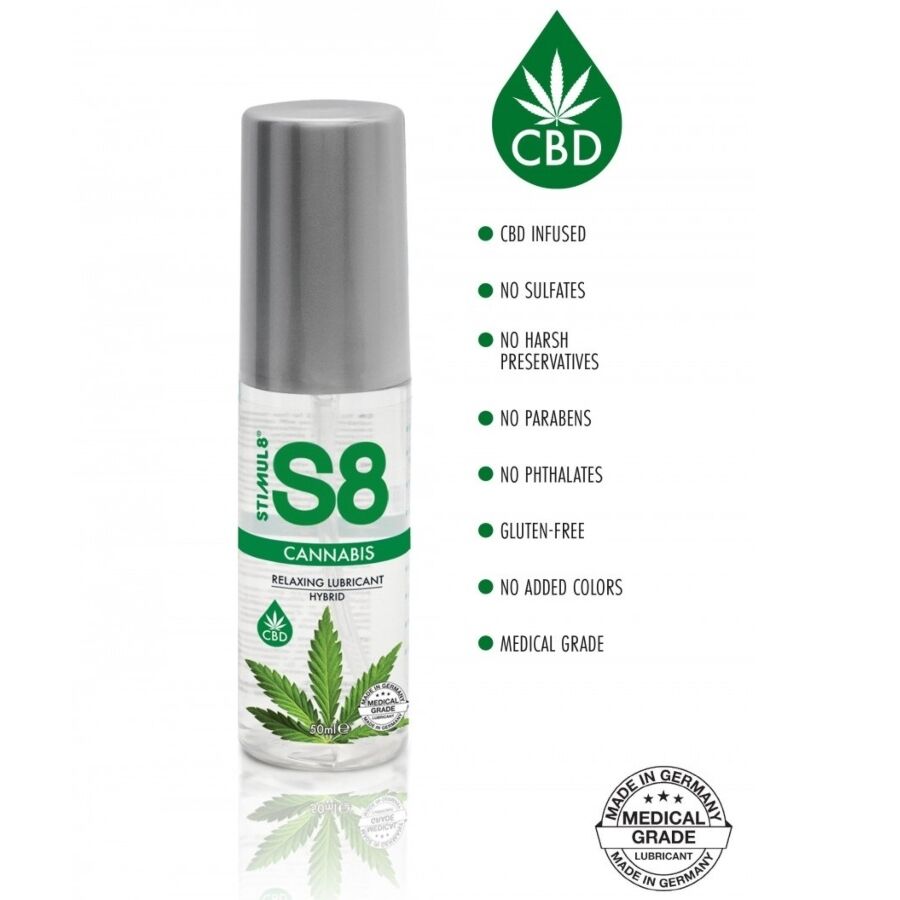 STIMUL8 – S8 LUBRIFICANTE IBRIDO ALLA CANNABIS 50 ML