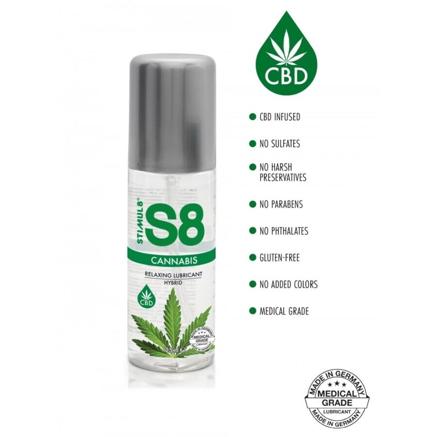 STIMUL8 – S8 LUBRIFICANTE IBRIDO ALLA CANNABIS 125 ML