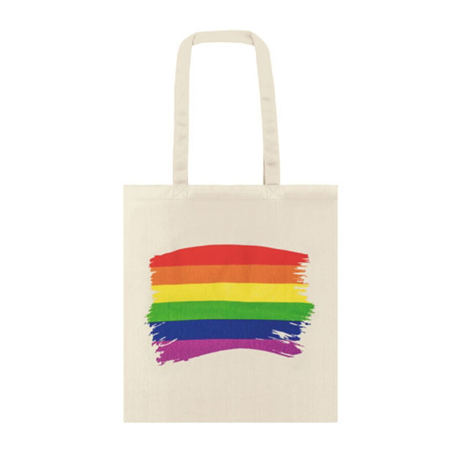 PRIDE – BORSA CON BANDIERA LGBT IN COTONE