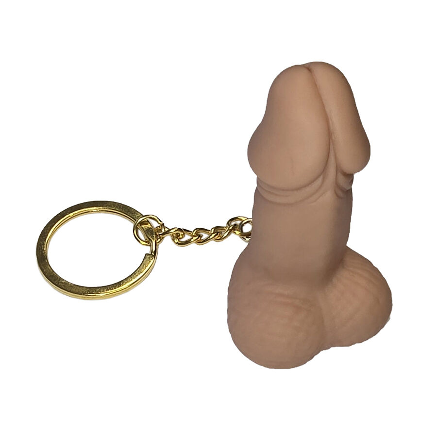 DIABLO PICANTE – PORTACHIAVI FISCHIO A FORMA DI PENE COLOR CARNE