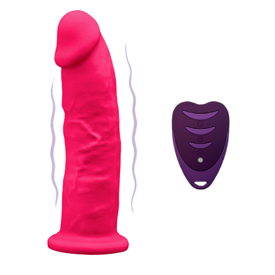 SILEXD – MODELLO PENE REALISTICO 2 ROSA + TELECOMANDO LRS 17 CM