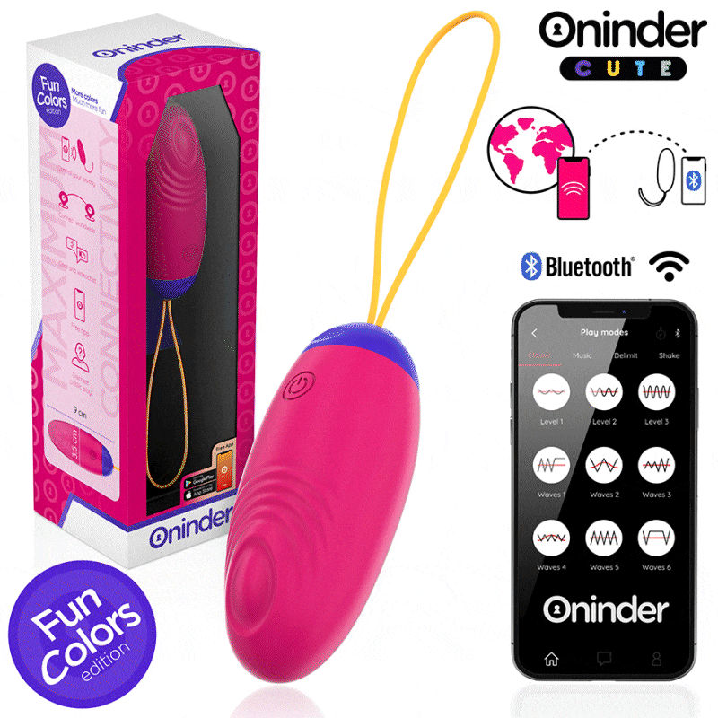 ONINDER CUTE – UOVO IN SILICONE CON VIBRO-ONDA E PIACERE – APP GRATUITA IN TUTTO IL MONDO