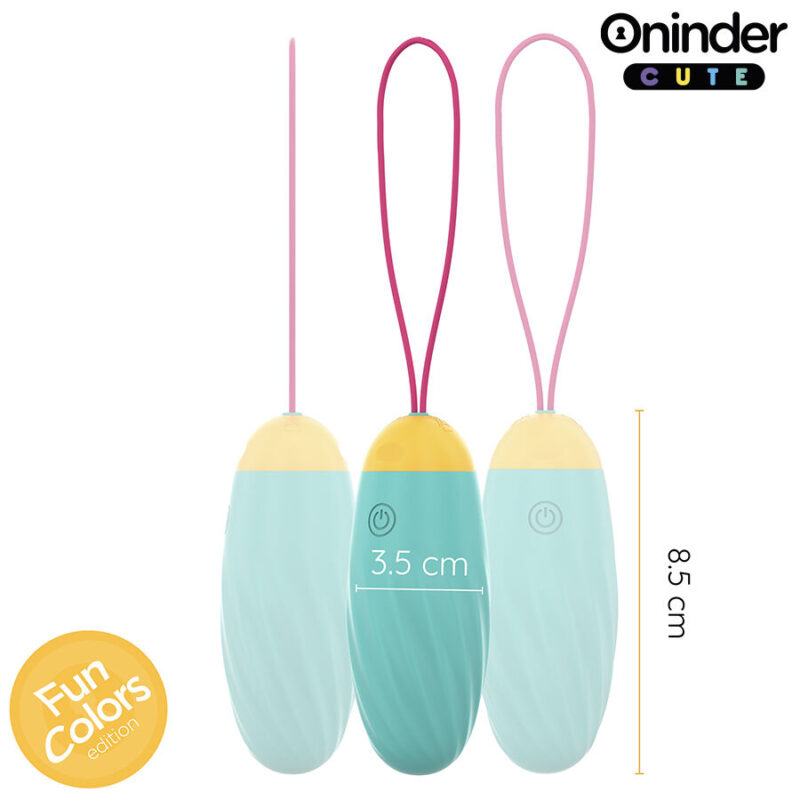ONINDER CUTE - UOVO VIBRO-ROTANTE IN SILICONE CON GEMMA PER AMORE E PIACERE - APP GRATUITA IN TUTTO IL MONDO - immagine 4