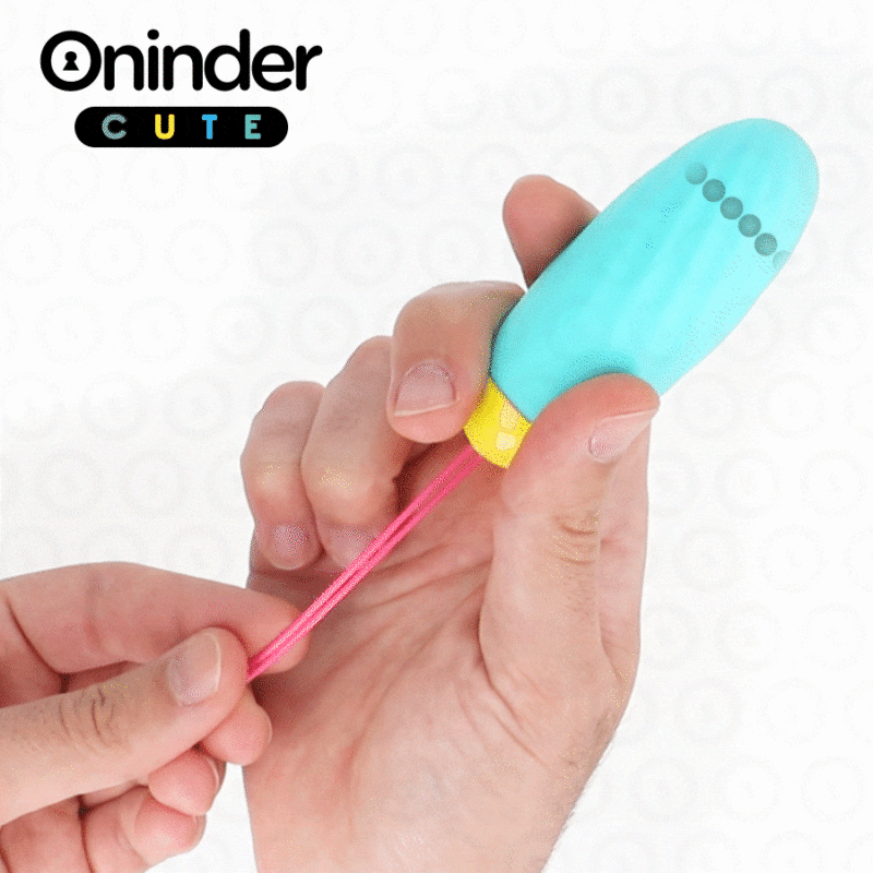 ONINDER CUTE – UOVO VIBRO-ROTANTE IN SILICONE CON GEMMA PER AMORE E PIACERE – APP GRATUITA IN TUTTO IL MONDO