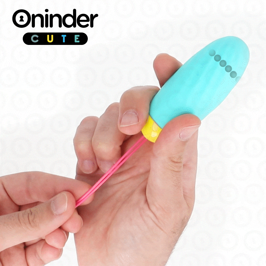 ONINDER CUTE – UOVO VIBRO-ROTANTE IN SILICONE CON GEMMA PER AMORE E PIACERE – APP GRATUITA IN TUTTO IL MONDO