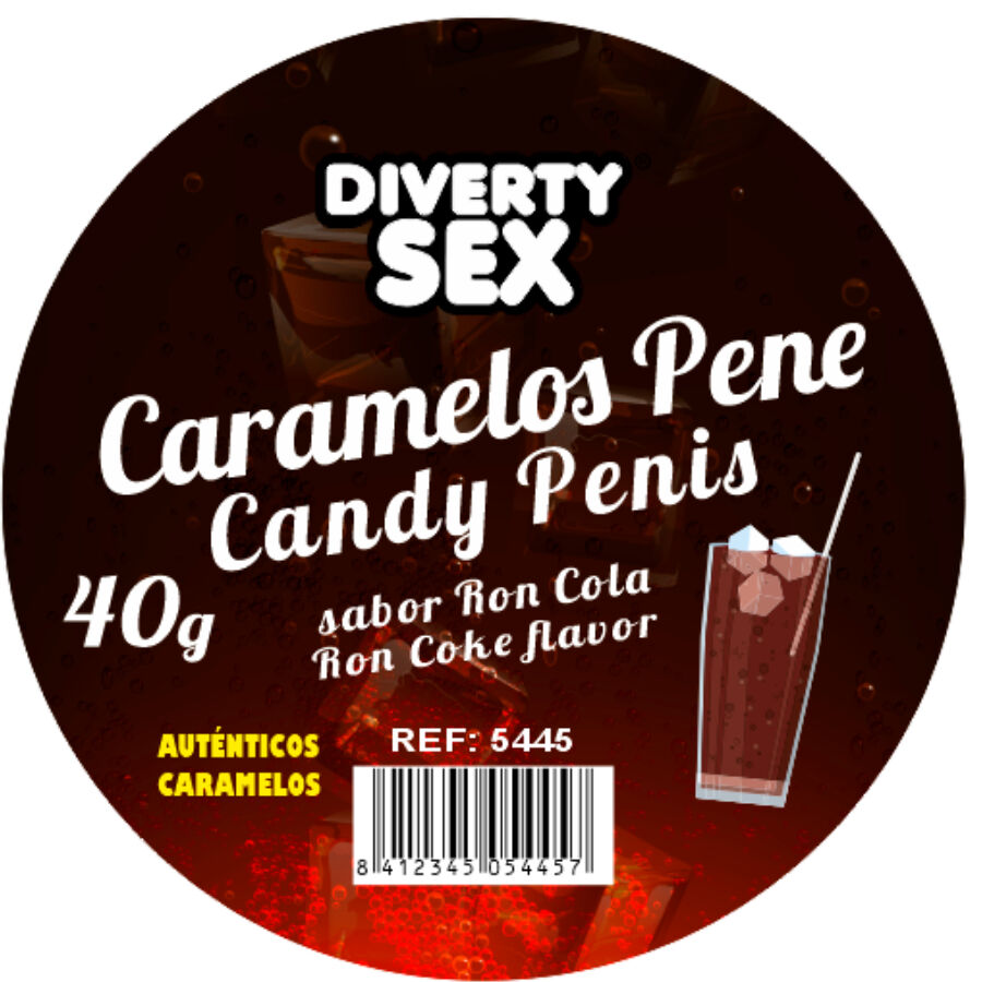 DIABLO PICANTE – 20 CARAMELLE A FORMA DI PENE AL GUSTO DI GIN TONIC