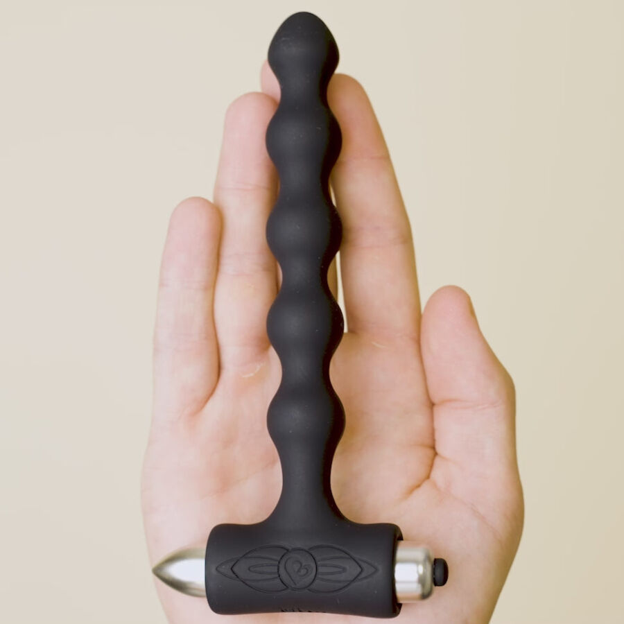 ROCKS-OFF – PETITE SENSATIONS PEARLS PLUG ANALE VIBRATORE NERO