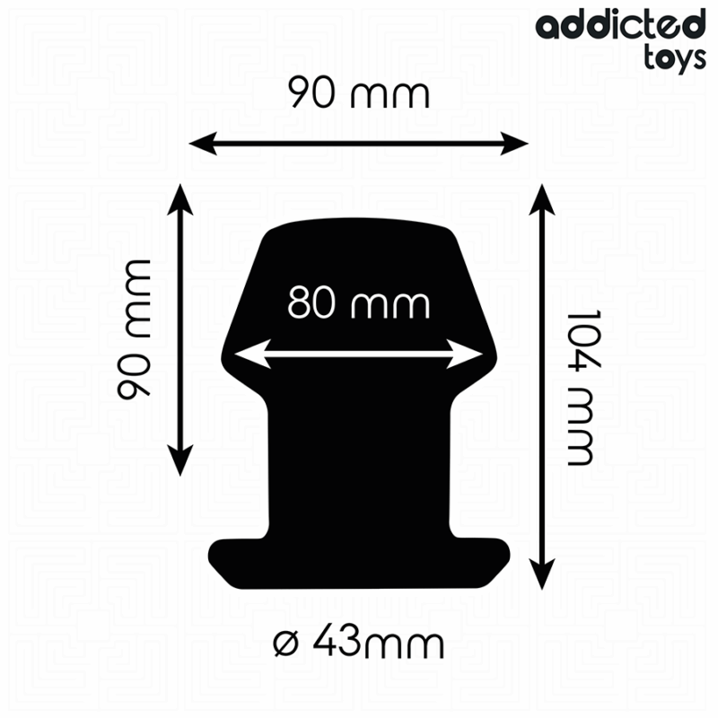 ADDICTED TOYS - EXTREME HOLLOW ANAL PLUG TAGLIA L 10,4 CM - immagine 4
