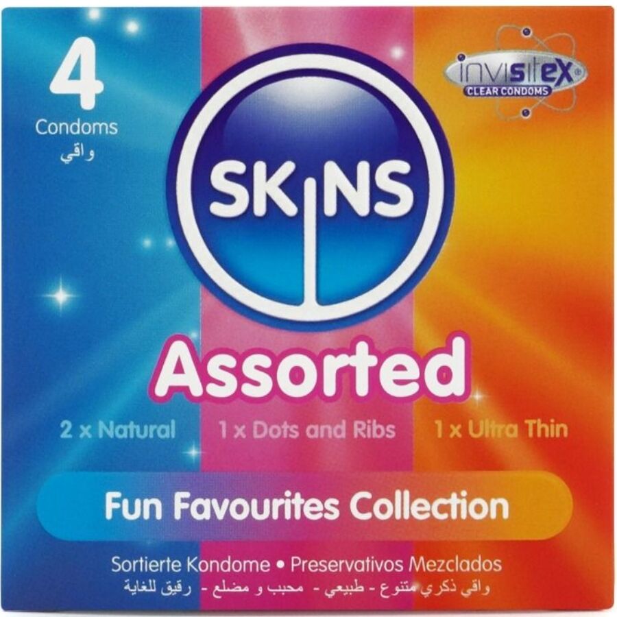 SKINS – CONFEZIONE DA 4 PRESERVATIVI ASSORTITI PREMIUM