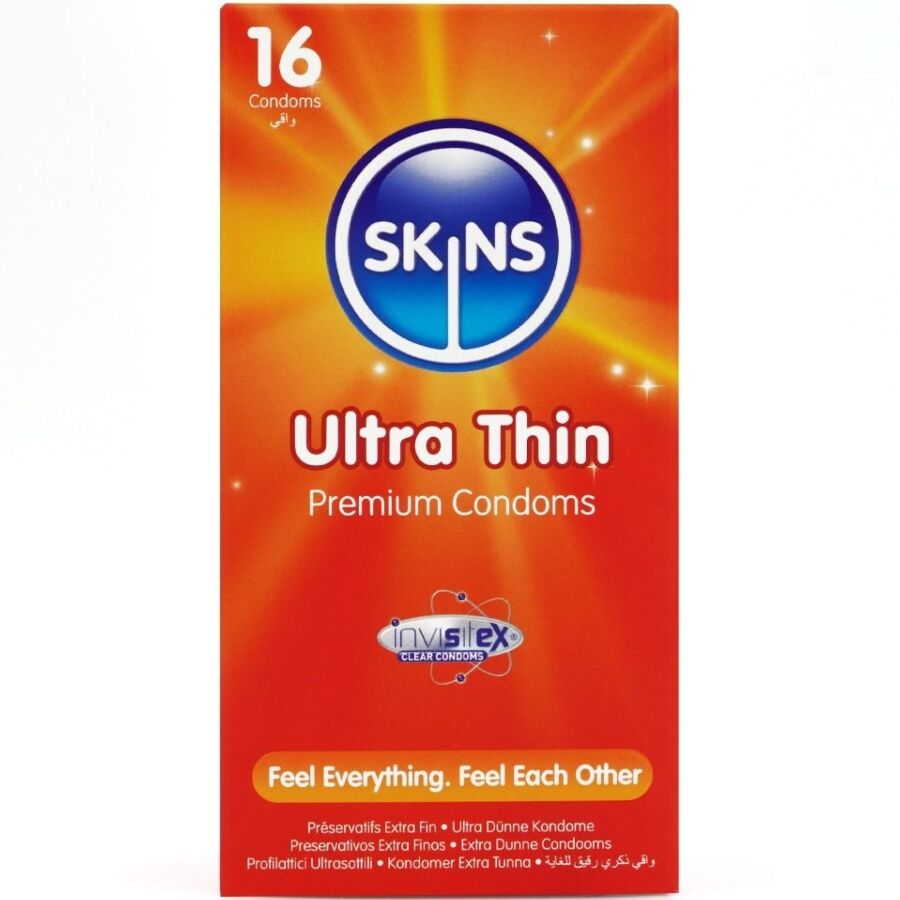 SKINS – PRESERVATIVI ULTRA SOTTILI PREMIUM CONFEZIONE DA 16