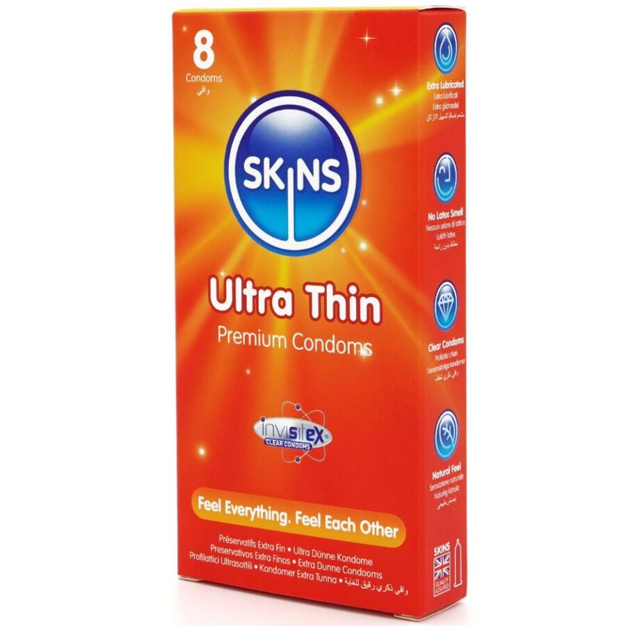 SKINS – PRESERVATIVI ULTRA SOTTILI PREMIUM CONFEZIONE DA 8